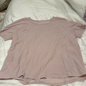 Lululemon light pink athletic shirt